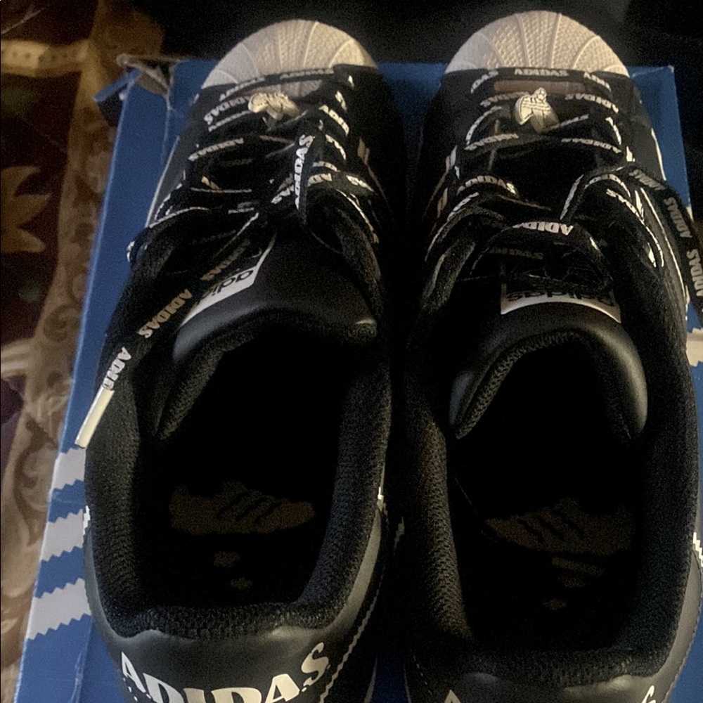 Adidas Black and White Sneakers